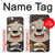 W3855 Sloth Face Cartoon Hülle Schutzhülle Taschen und Leder Flip für iPhone 6 6S