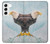 W3843 Bald Eagle On Ice Hülle Schutzhülle Taschen und Leder Flip für Samsung Galaxy S22