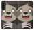 W3855 Sloth Face Cartoon Hülle Schutzhülle Taschen und Leder Flip für Samsung Galaxy S22 Plus
