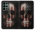 W3850 American Flag Skull Hülle Schutzhülle Taschen und Leder Flip für Samsung Galaxy S22 Ultra