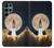 W3859 Bitcoin to the Moon Hülle Schutzhülle Taschen und Leder Flip für Samsung Galaxy S22 Ultra