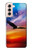 W3841 Bald Eagle Flying Colorful Sky Hülle Schutzhülle Taschen und Leder Flip für Samsung Galaxy S21 5G
