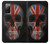 W3848 United Kingdom Flag Skull Hülle Schutzhülle Taschen und Leder Flip für Samsung Galaxy S20 FE