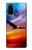 W3841 Bald Eagle Flying Colorful Sky Hülle Schutzhülle Taschen und Leder Flip für Samsung Galaxy S20