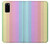 W3849 Colorful Vertical Colors Hülle Schutzhülle Taschen und Leder Flip für Samsung Galaxy S20