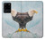 W3843 Bald Eagle On Ice Hülle Schutzhülle Taschen und Leder Flip für Samsung Galaxy S20 Ultra