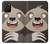 W3855 Sloth Face Cartoon Hülle Schutzhülle Taschen und Leder Flip für Samsung Galaxy S10 Lite