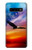 W3841 Bald Eagle Flying Colorful Sky Hülle Schutzhülle Taschen und Leder Flip für Samsung Galaxy S10 Plus
