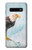 W3843 Bald Eagle On Ice Hülle Schutzhülle Taschen und Leder Flip für Samsung Galaxy S10