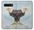 W3843 Bald Eagle On Ice Hülle Schutzhülle Taschen und Leder Flip für Samsung Galaxy S10