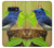 W3839 Bluebird of Happiness Blue Bird Hülle Schutzhülle Taschen und Leder Flip für Samsung Galaxy S10e