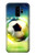 W3844 Glowing Football Soccer Ball Hülle Schutzhülle Taschen und Leder Flip für Samsung Galaxy S9