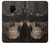 W3852 Steampunk Skull Hülle Schutzhülle Taschen und Leder Flip für Samsung Galaxy S9