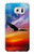 W3841 Bald Eagle Flying Colorful Sky Hülle Schutzhülle Taschen und Leder Flip für Samsung Galaxy S7 Edge