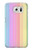 W3849 Colorful Vertical Colors Hülle Schutzhülle Taschen und Leder Flip für Samsung Galaxy S7 Edge