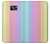 W3849 Colorful Vertical Colors Hülle Schutzhülle Taschen und Leder Flip für Samsung Galaxy S7 Edge