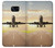 W3837 Airplane Take off Sunrise Hülle Schutzhülle Taschen und Leder Flip für Samsung Galaxy S7