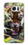 W3838 Barking Bengal Tiger Hülle Schutzhülle Taschen und Leder Flip für Samsung Galaxy S7