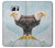 W3843 Bald Eagle On Ice Hülle Schutzhülle Taschen und Leder Flip für Samsung Galaxy S6 Edge Plus