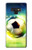 W3844 Glowing Football Soccer Ball Hülle Schutzhülle Taschen und Leder Flip für Note 9 Samsung Galaxy Note9