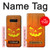 W3828 Pumpkin Halloween Hülle Schutzhülle Taschen und Leder Flip für Note 8 Samsung Galaxy Note8