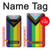 W3846 Pride Flag LGBT Hülle Schutzhülle Taschen und Leder Flip für Note 8 Samsung Galaxy Note8