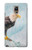 W3843 Bald Eagle On Ice Hülle Schutzhülle Taschen und Leder Flip für Samsung Galaxy Note 4