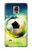 W3844 Glowing Football Soccer Ball Hülle Schutzhülle Taschen und Leder Flip für Samsung Galaxy Note 4