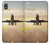 W3837 Airplane Take off Sunrise Hülle Schutzhülle Taschen und Leder Flip für Samsung Galaxy A10