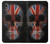 W3848 United Kingdom Flag Skull Hülle Schutzhülle Taschen und Leder Flip für Samsung Galaxy A10