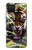 W3838 Barking Bengal Tiger Hülle Schutzhülle Taschen und Leder Flip für Samsung Galaxy A12