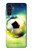 W3844 Glowing Football Soccer Ball Hülle Schutzhülle Taschen und Leder Flip für Samsung Galaxy A13 5G