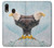 W3843 Bald Eagle On Ice Hülle Schutzhülle Taschen und Leder Flip für Samsung Galaxy A20, Galaxy A30