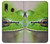 W3845 Green frog Hülle Schutzhülle Taschen und Leder Flip für Samsung Galaxy A20, Galaxy A30