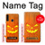 W3828 Pumpkin Halloween Hülle Schutzhülle Taschen und Leder Flip für Samsung Galaxy A20s
