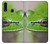 W3845 Green frog Hülle Schutzhülle Taschen und Leder Flip für Samsung Galaxy A20s