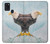 W3843 Bald Eagle On Ice Hülle Schutzhülle Taschen und Leder Flip für Samsung Galaxy A21s
