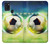 W3844 Glowing Football Soccer Ball Hülle Schutzhülle Taschen und Leder Flip für Samsung Galaxy A21s