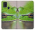 W3845 Green frog Hülle Schutzhülle Taschen und Leder Flip für Samsung Galaxy A21s