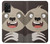 W3855 Sloth Face Cartoon Hülle Schutzhülle Taschen und Leder Flip für Samsung Galaxy A32 4G