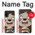 W3855 Sloth Face Cartoon Hülle Schutzhülle Taschen und Leder Flip für Samsung Galaxy A32 4G