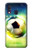 W3844 Glowing Football Soccer Ball Hülle Schutzhülle Taschen und Leder Flip für Samsung Galaxy A40