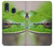 W3845 Green frog Hülle Schutzhülle Taschen und Leder Flip für Samsung Galaxy A40