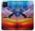 W3841 Bald Eagle Flying Colorful Sky Hülle Schutzhülle Taschen und Leder Flip für Samsung Galaxy A42 5G