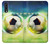 W3844 Glowing Football Soccer Ball Hülle Schutzhülle Taschen und Leder Flip für Samsung Galaxy A50