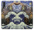 W3851 World of Art Van Gogh Hokusai Da Vinci Hülle Schutzhülle Taschen und Leder Flip für Samsung Galaxy A50