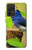 W3839 Bluebird of Happiness Blue Bird Hülle Schutzhülle Taschen und Leder Flip für Samsung Galaxy A52, Galaxy A52 5G