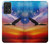 W3841 Bald Eagle Flying Colorful Sky Hülle Schutzhülle Taschen und Leder Flip für Samsung Galaxy A52, Galaxy A52 5G
