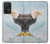 W3843 Bald Eagle On Ice Hülle Schutzhülle Taschen und Leder Flip für Samsung Galaxy A52, Galaxy A52 5G