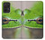 W3845 Green frog Hülle Schutzhülle Taschen und Leder Flip für Samsung Galaxy A52s 5G